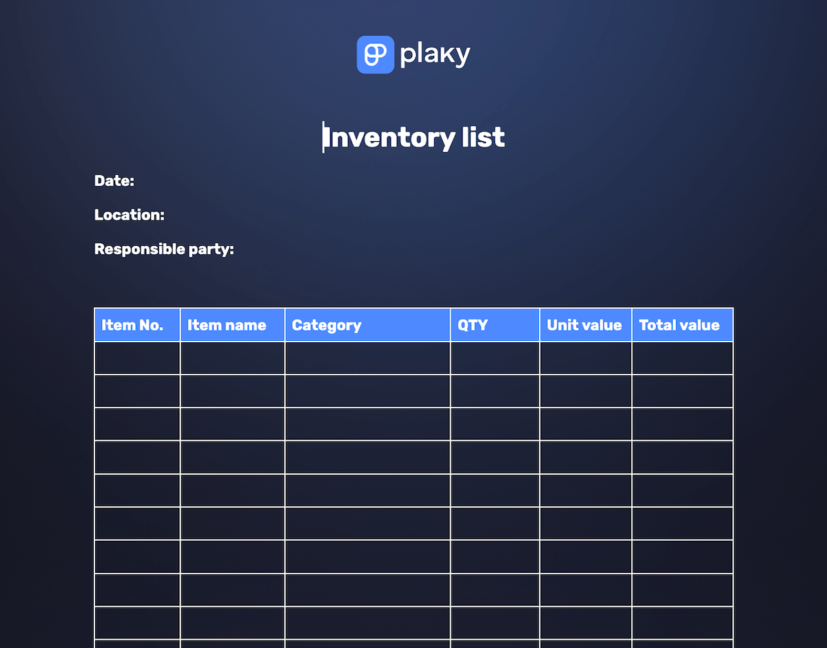 12 Free Inventory Templates To Stay Organized
