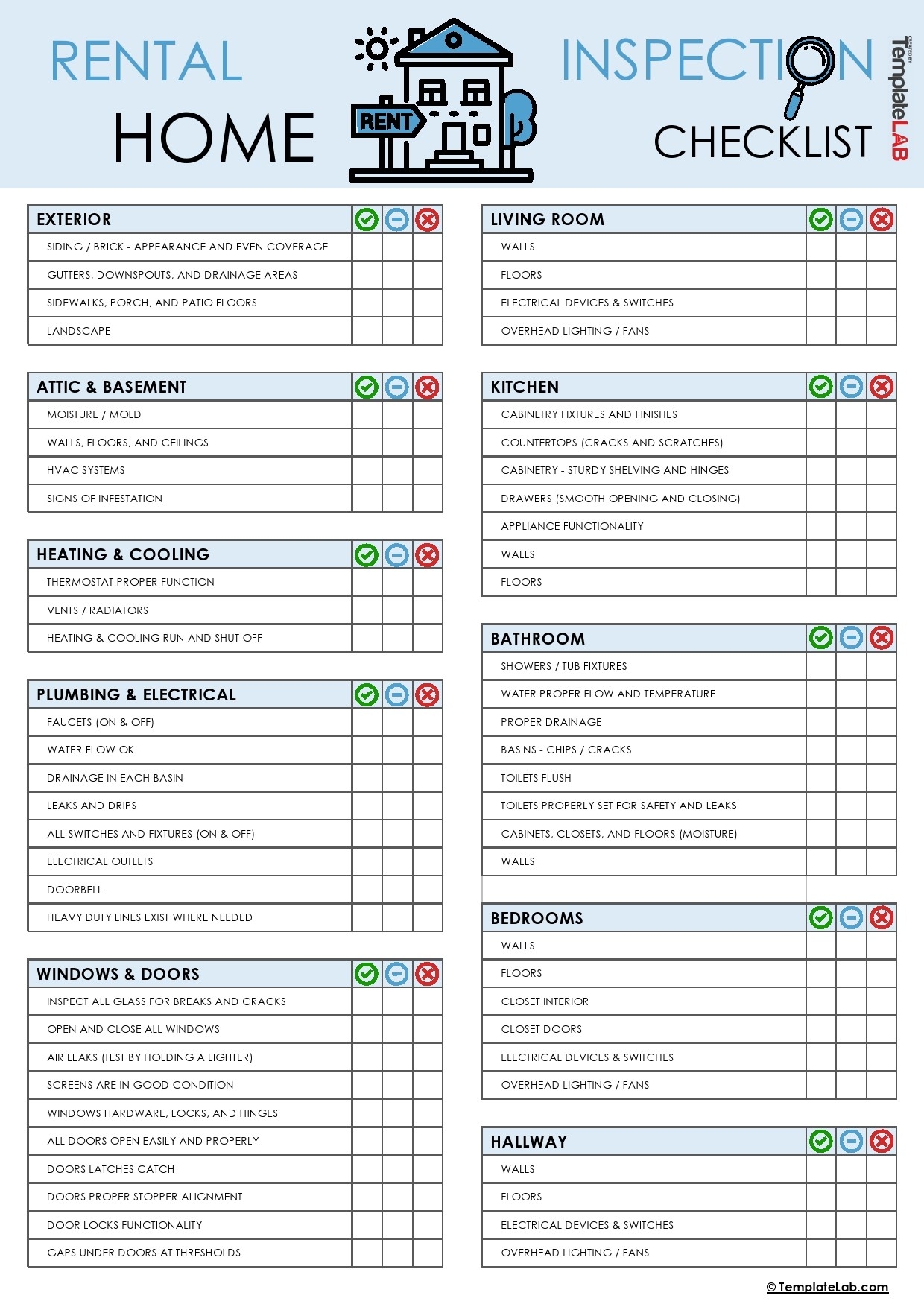 20 Printable Home Inspection Checklists Word PDF 20 Printable Home Inspection Checklists Word PDF