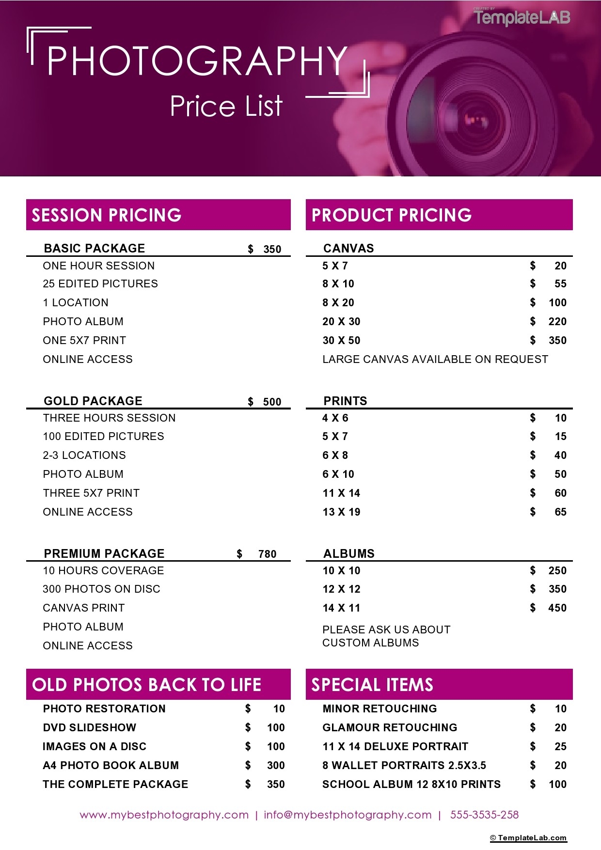 29 FREE Price List Templates u0026 Price Sheet Templates 