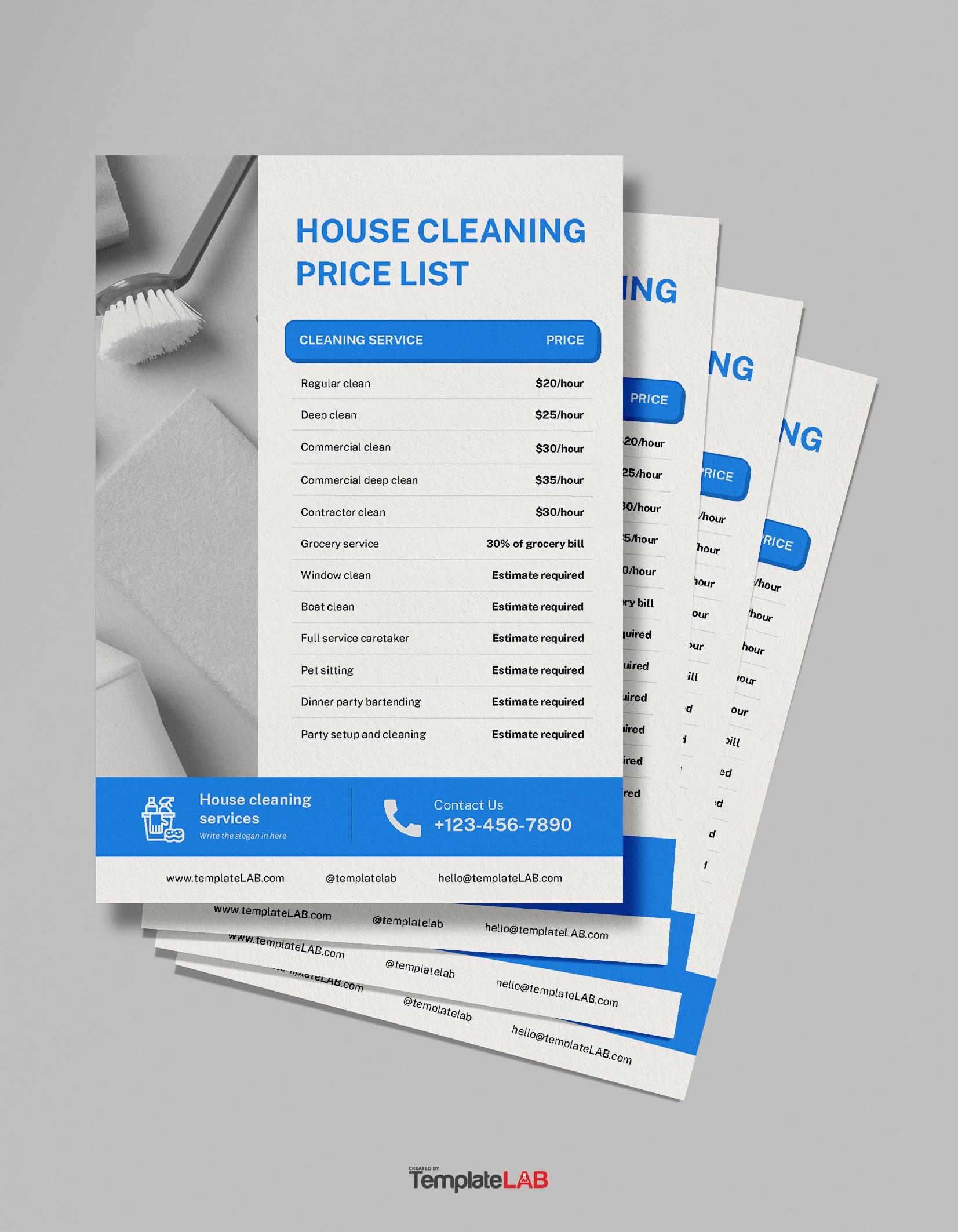 29 FREE Price List Templates u0026 Price Sheet Templates 