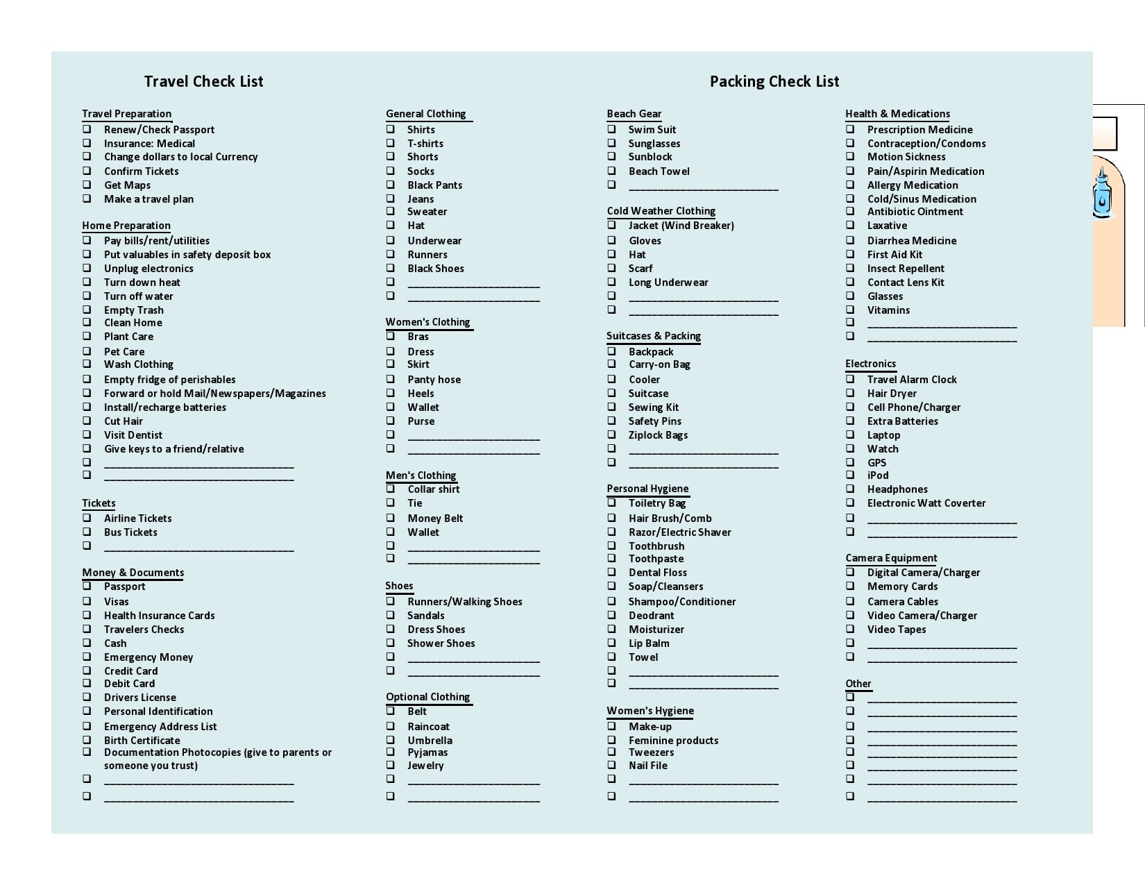 30 Packing List Templates Excel Word PDF TemplateArchive