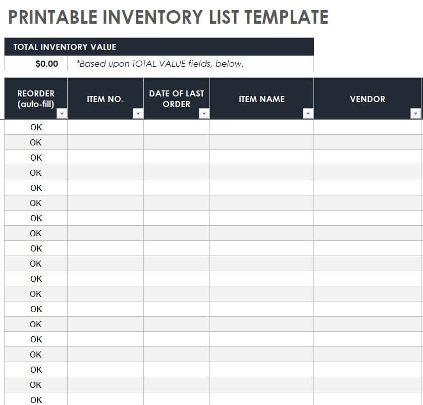 35 FREE Inventory List Templates In Excel
