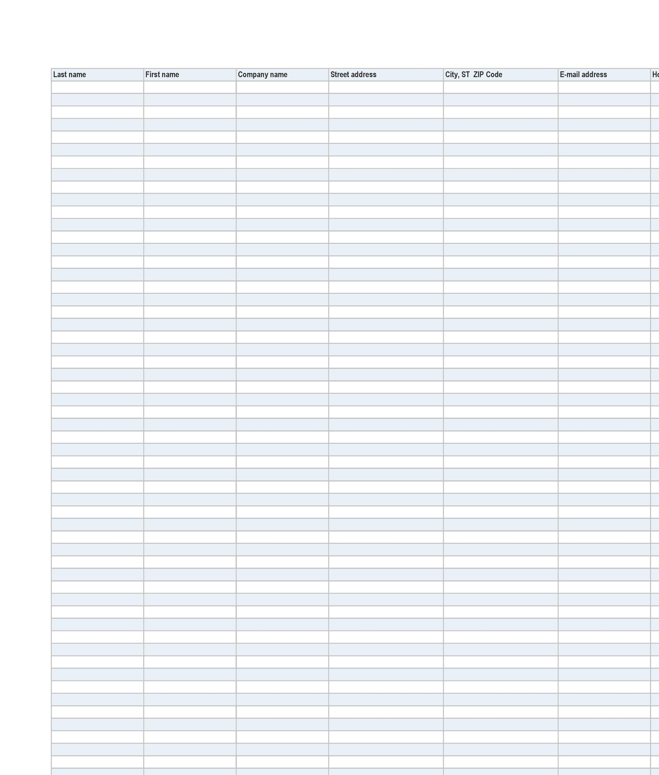37 Free Email List Templates PDF MS Word U0026 Excel TemplateLab