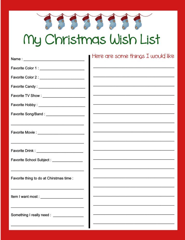 9 Best Christmas List Printable Ideas Christmas List Printable Christmas List Christmas Printables