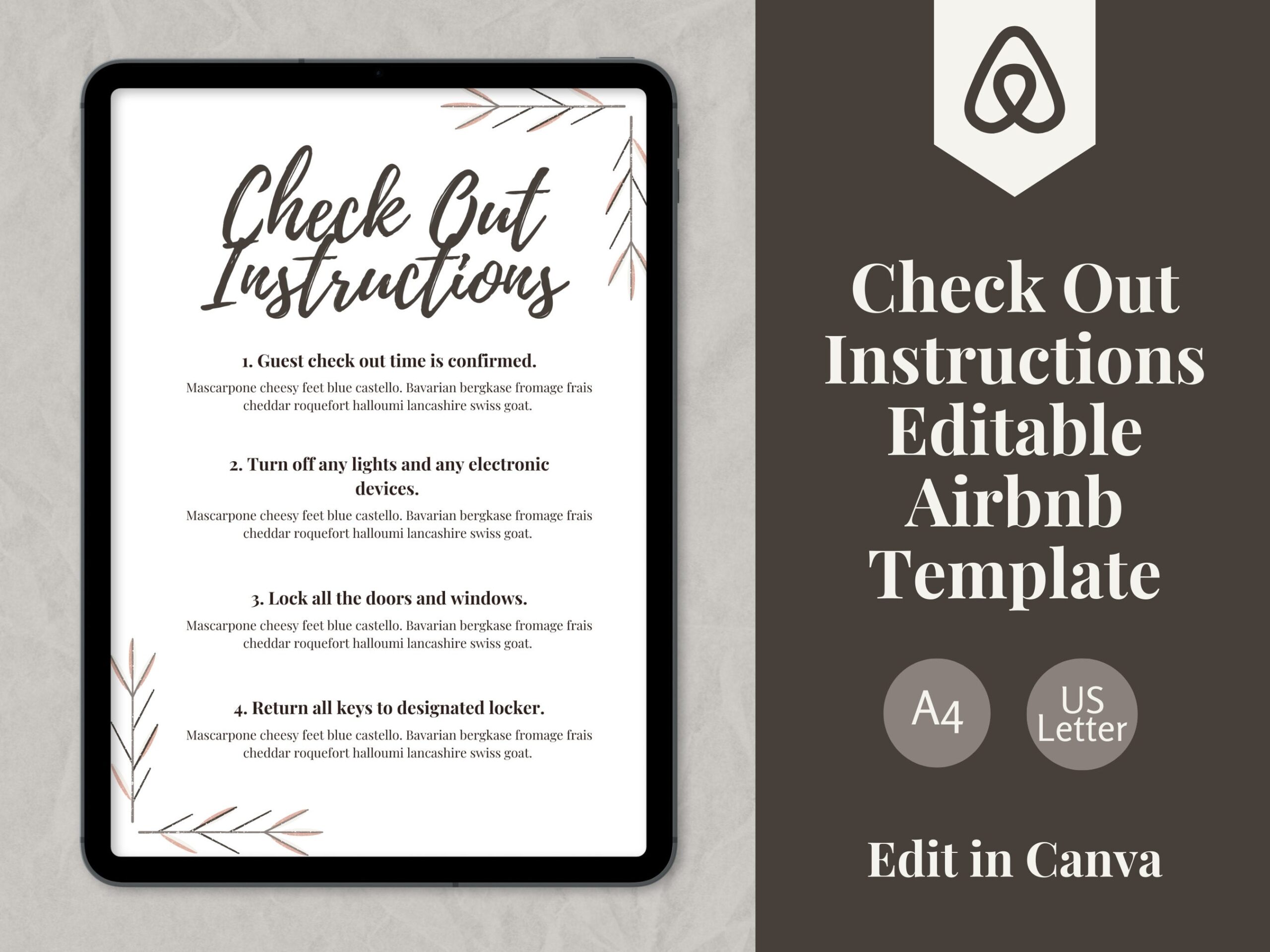 Free Airbnb Check Out List Template