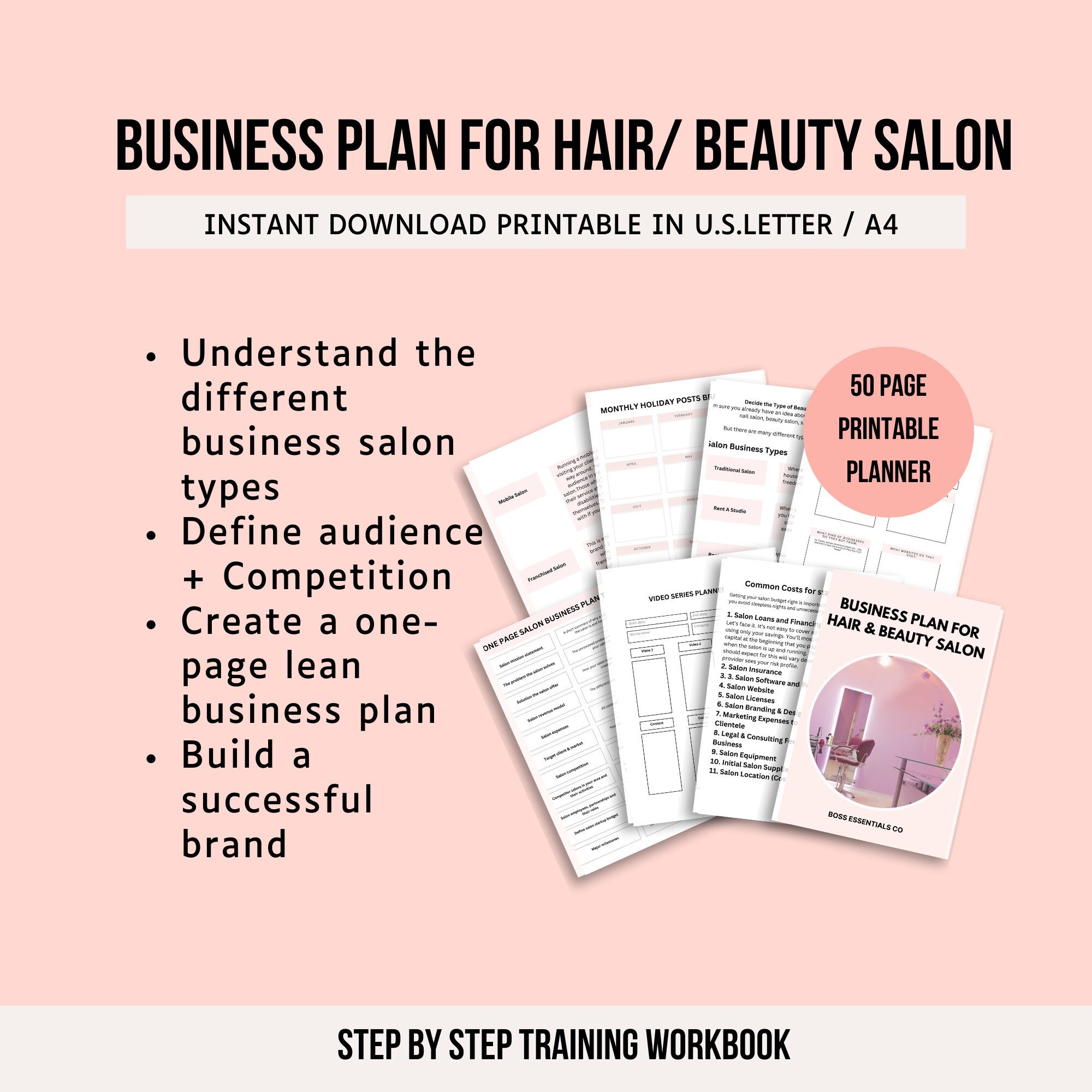 Business Plan For Salon Hair And Beauty Salon Planner Small Business Planner Salon Business Plan Beautician Startup PDF Beauty Business Etsy Business Plan For Salon Hair And Beauty Salon Planner Small Business Planner Salon Business Plan Beautician Startup PDF Beauty Business Etsy