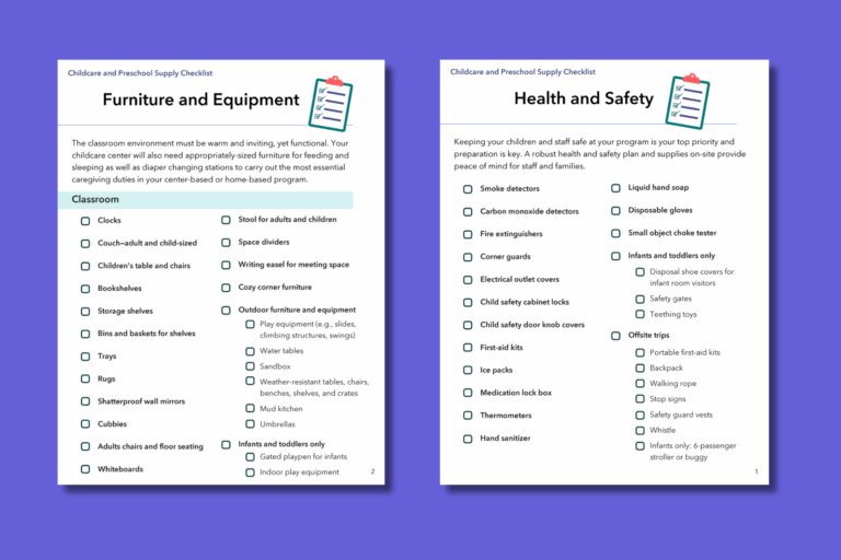 Childcare And Preschool Supply List To Download For Free