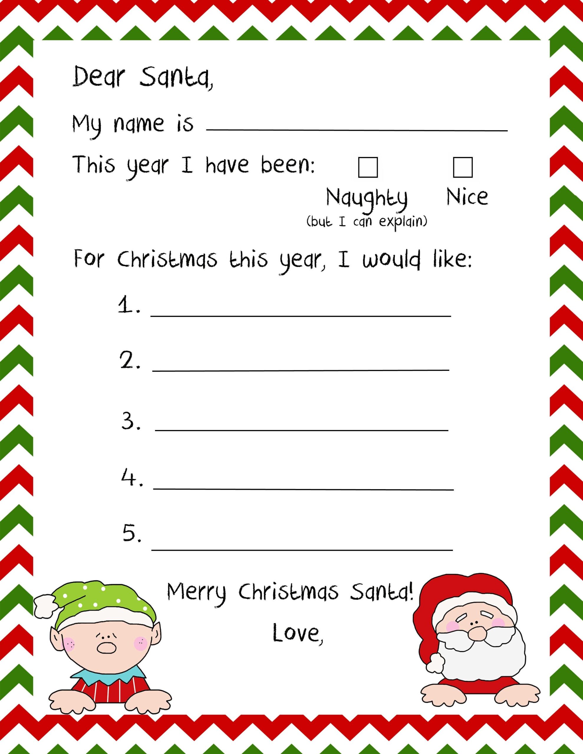 Christmas Letter To Santa Online