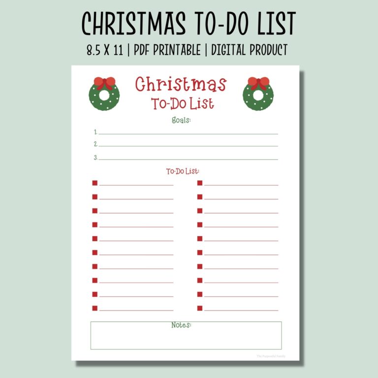 Christmas To do List Printable To do List Planner Holiday Planner Christmas Planning Printable Task List Etsy