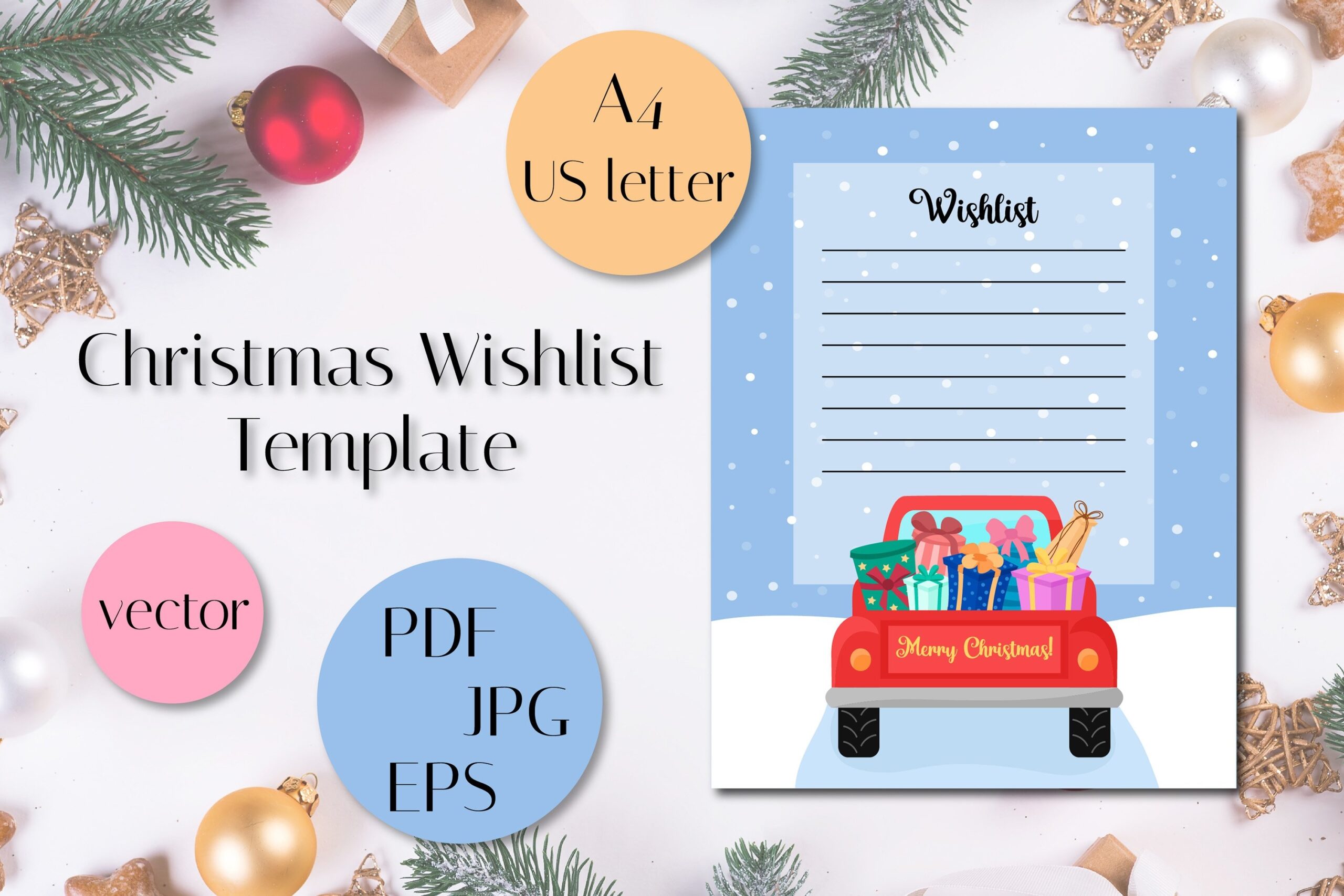 Free Printable Xmas Wish List