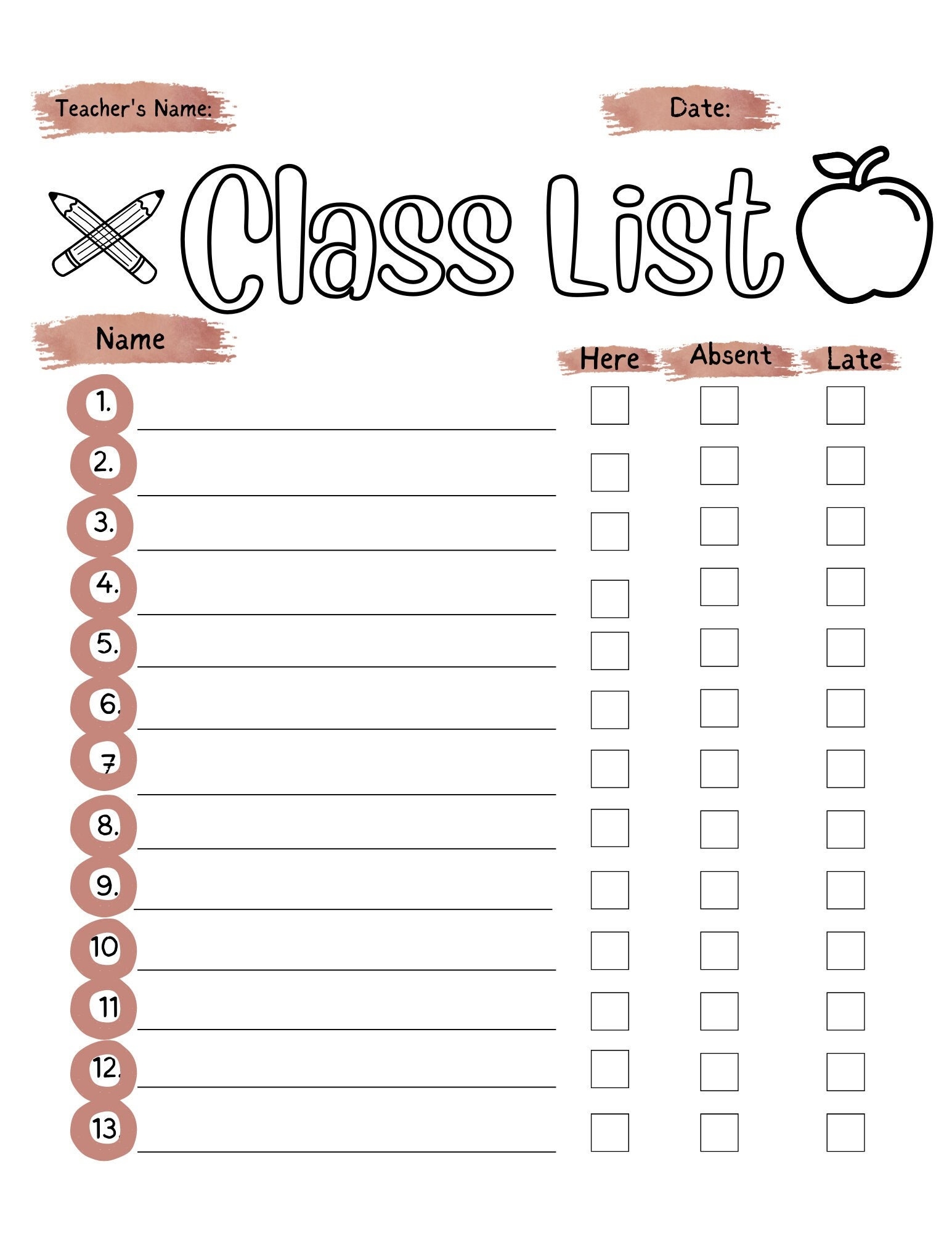 Class List Etiolated Template Last