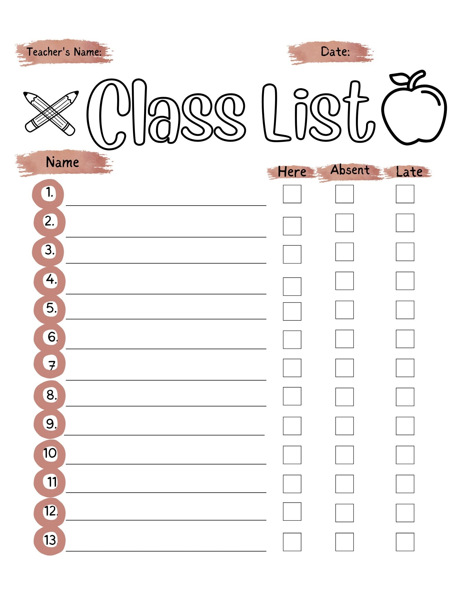 Class List Etiolated Template Last