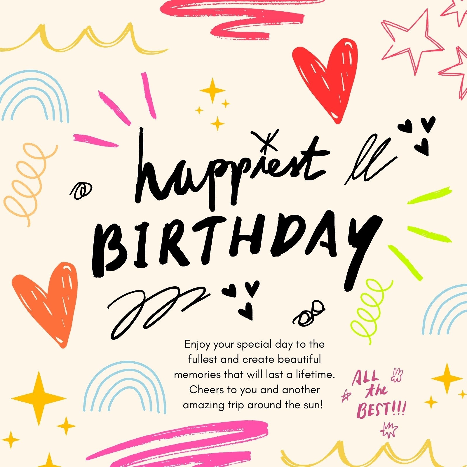 Colorful Joyful Animated Happy Birthday Card Colorful Joyful Animated Happy Birthday Card