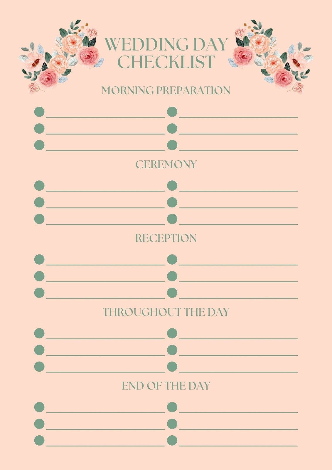 Customize 184 Wedding Checklists Templates Online Canva