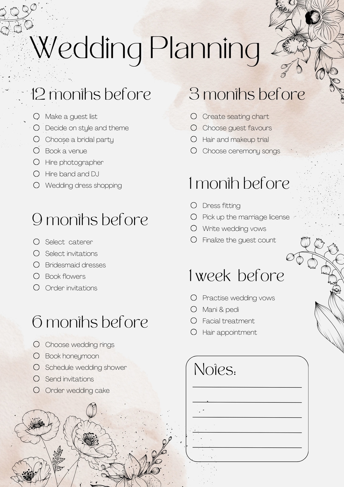Customize 187 Wedding Checklists Templates Online Canva Customize 187 Wedding Checklists Templates Online Canva