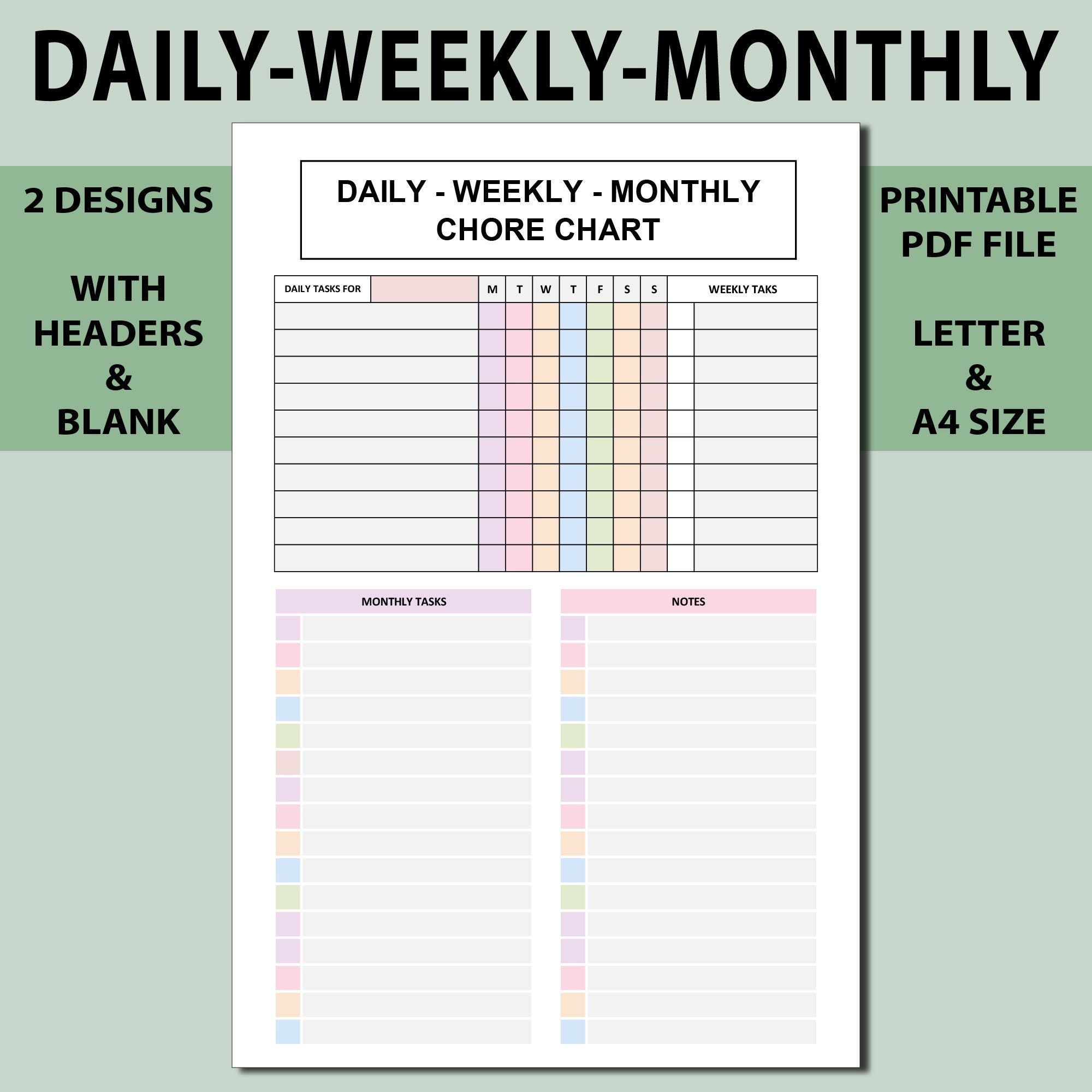 Daily Weekly Monthly Chore Chart Printable tasks Day tasks Week tasks Month daily Weekly Monthly Homework labour Planner Printable Etsy Daily Weekly Monthly Chore Chart Printable tasks Day tasks Week tasks Month daily Weekly Monthly Homework labour Planner Printable Etsy
