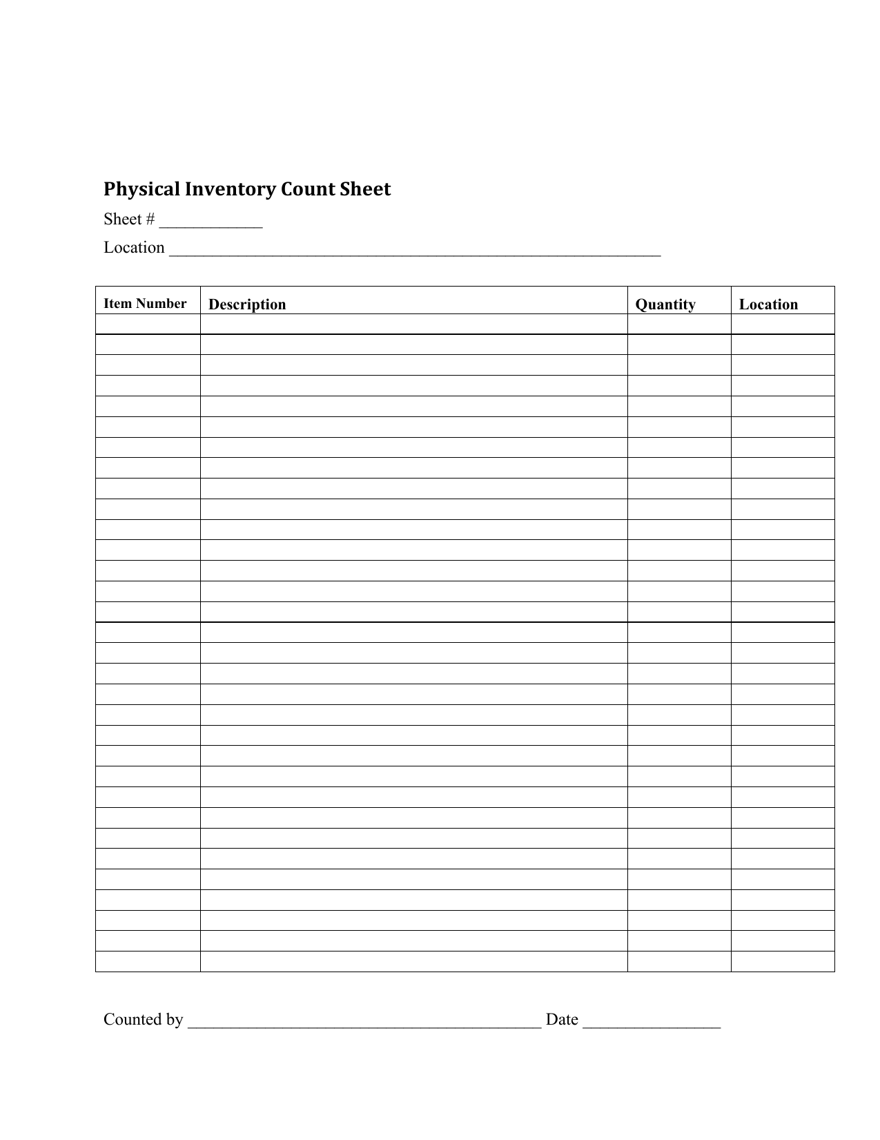 Download Inventory Checklist Template Excel PDF RTF Word Download Inventory Checklist Template Excel PDF RTF Word