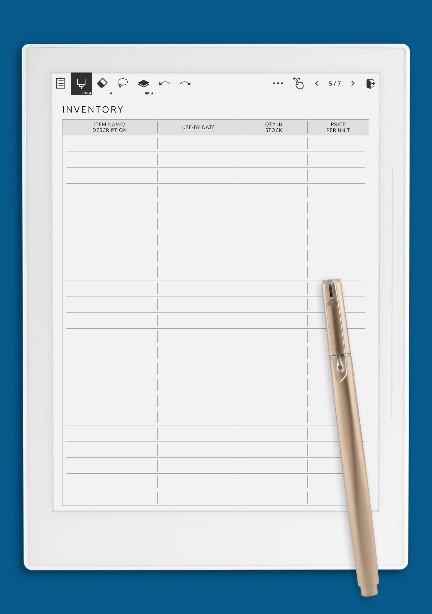 Item List Template Item List Template