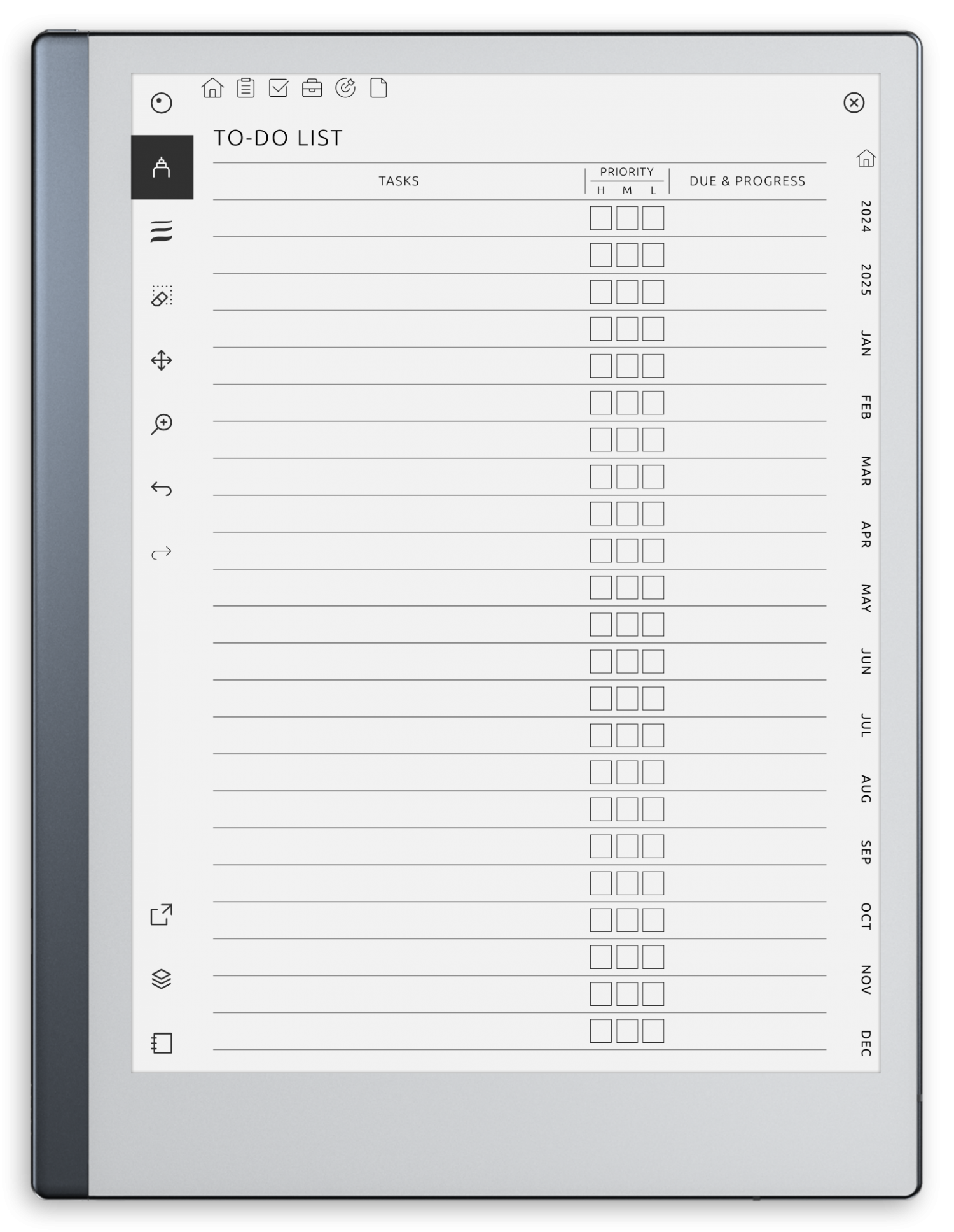 Download ReMarkable 2025 2026 To Do List Hyperlinked PDF