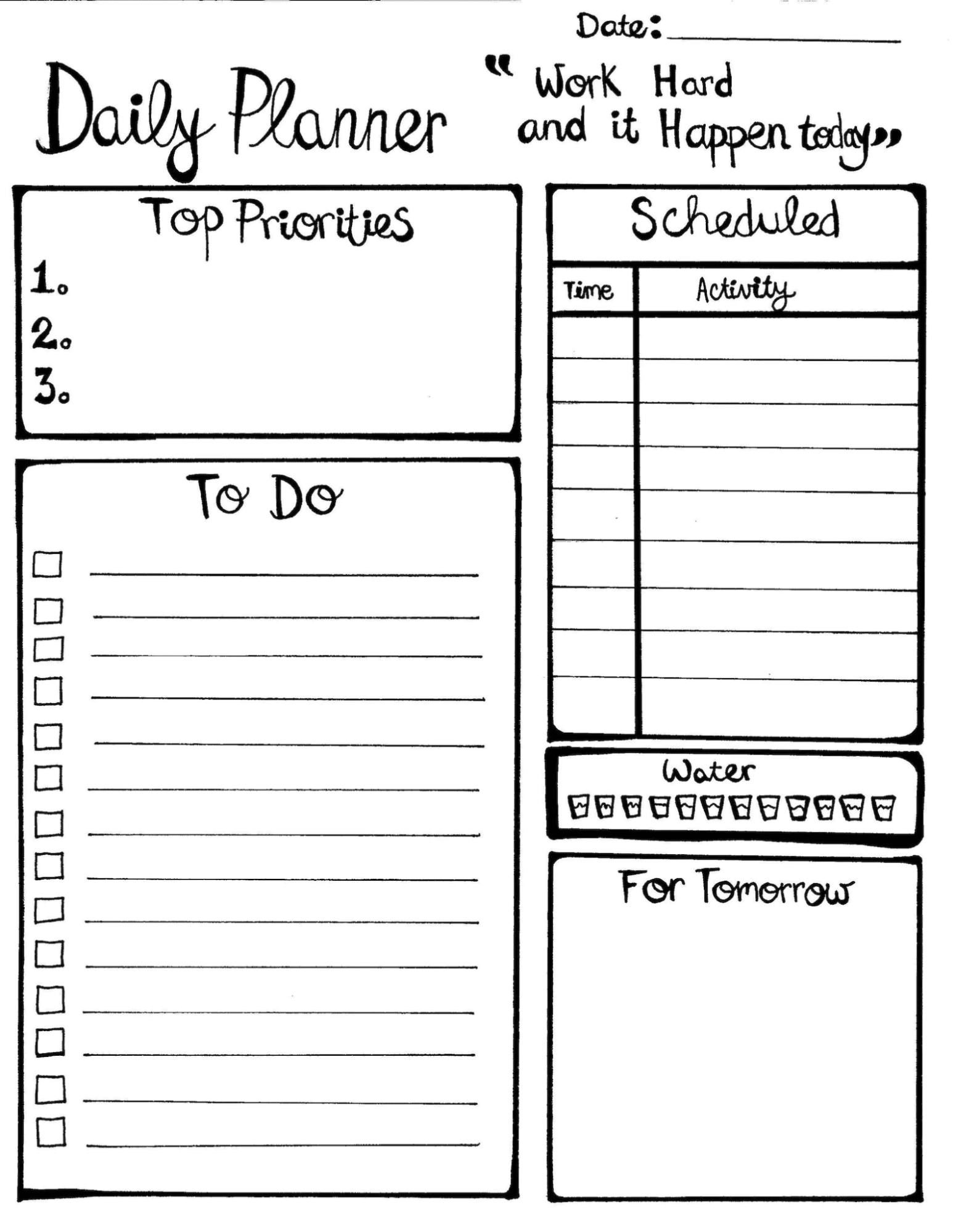 Easy to use Daily Work Schedule Template Monday Blog