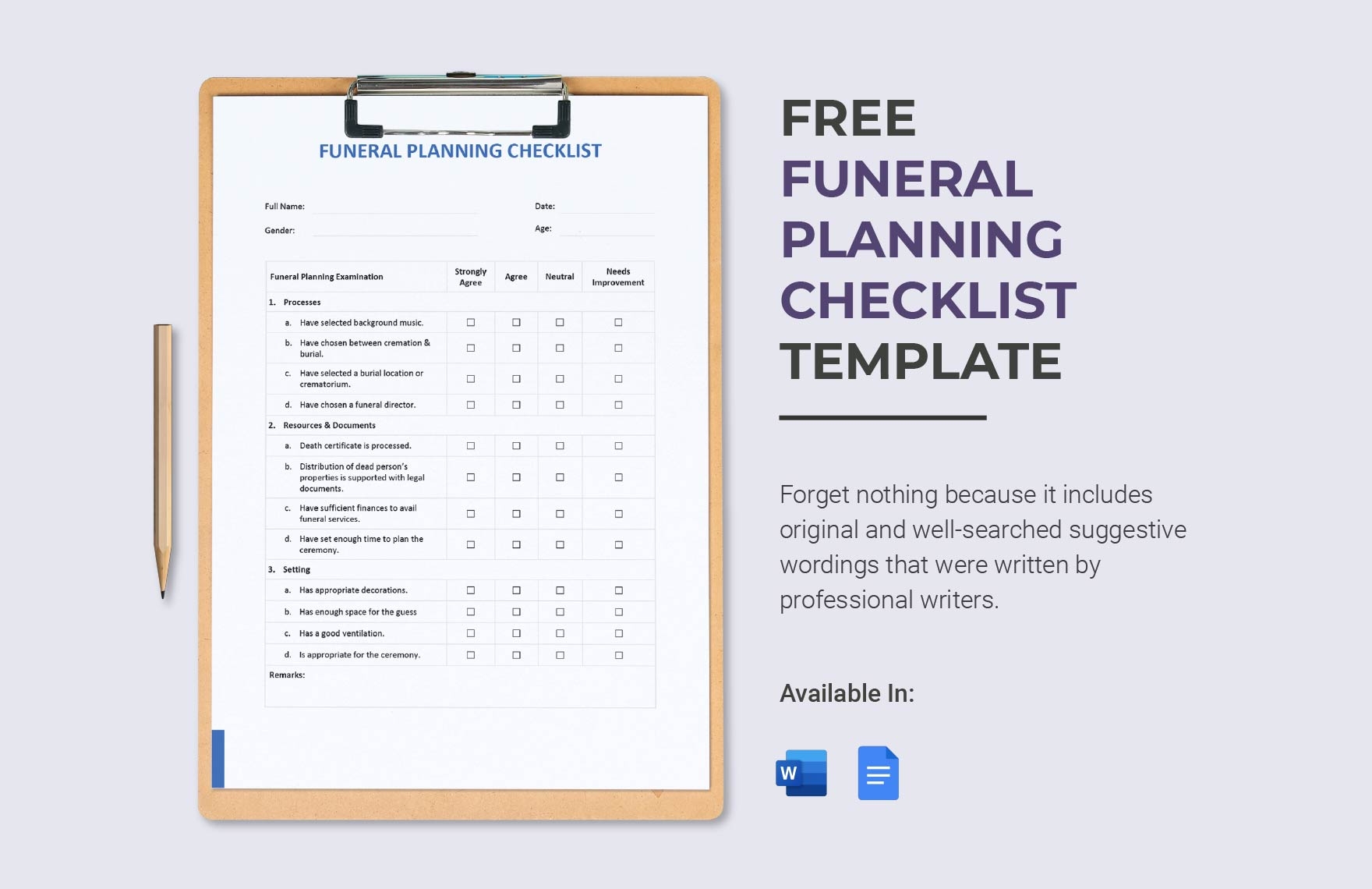 Free Printable Planning Checklist Template Free Printable Planning Checklist Template