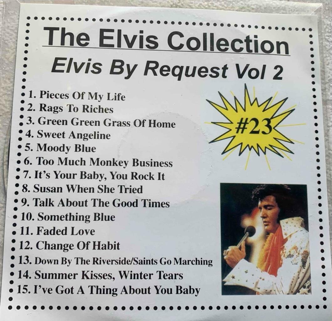 ELVIS PRESLEY KARAOKE DISC CDG ELVIS BY REQUEST VOL 2 23 SONGS CD G OLDIES