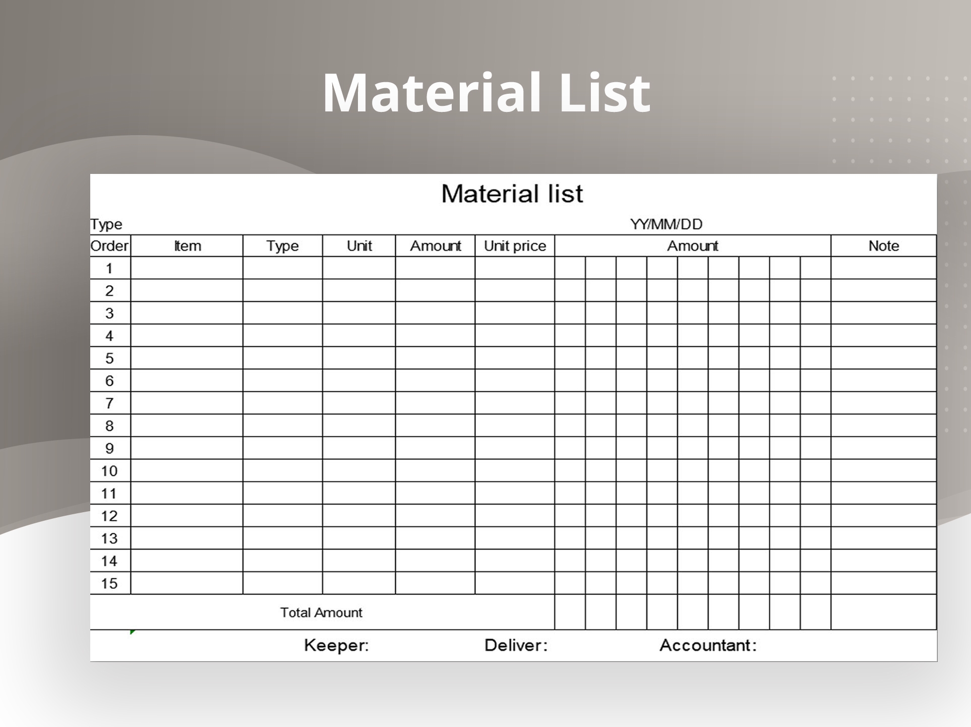 EXCEL Of Checklist Of Office Supplies xlsx WPS Free Templates