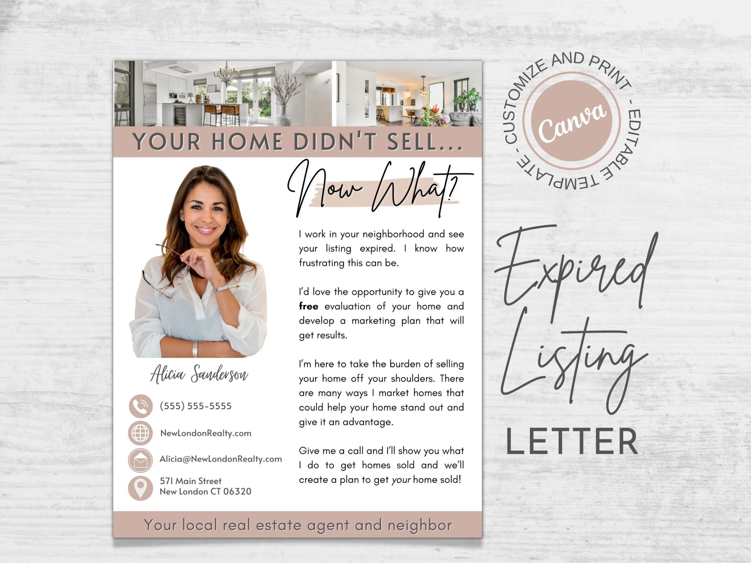 Expired Listing FSBO Letter Expired Listing Real Estate Real Estate Marketing Canva Templates Printable Hello Neighbor Farming Flyer