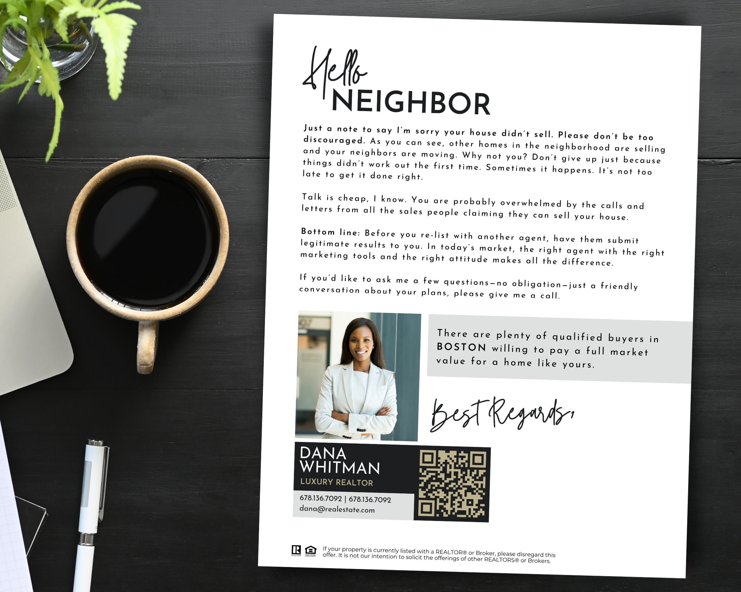 Expired Listing Letter Real Estate Letter Template Real Estate Marketing Expired Listing Prospecting Letter D1 INSTANT CANVA DOWNLOAD