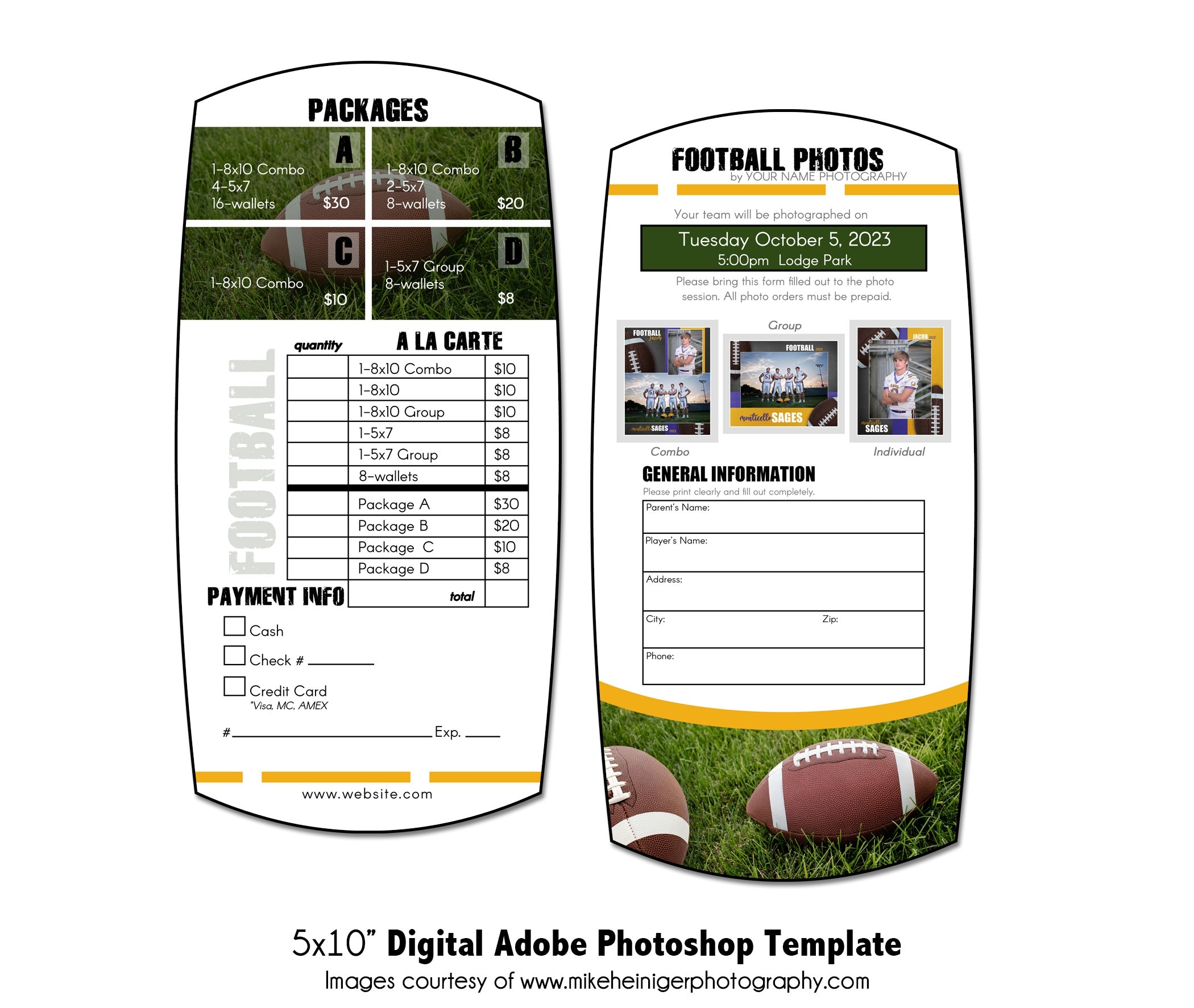 FOOTBALL PRICELIST 001 Sports Pricelist 5x10
