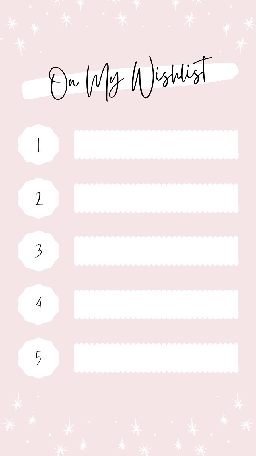 Free And Customizable Holiday Wishlist Templates