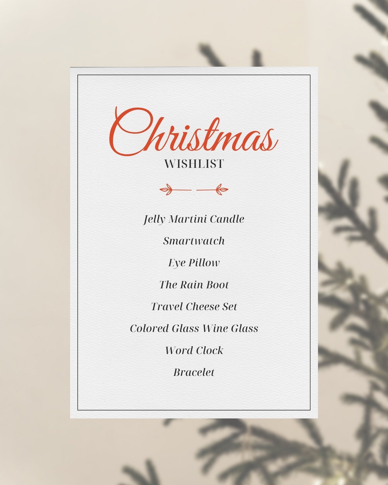 Free And Customizable Holiday Wishlist Templates