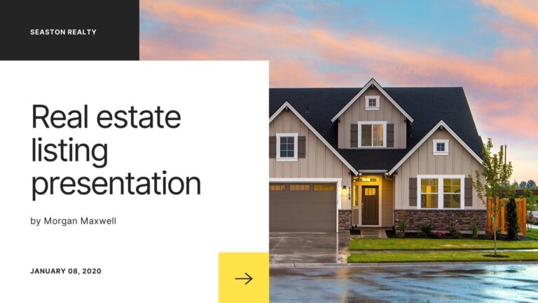 Free And Customizable Listing Presentation Templates Canva