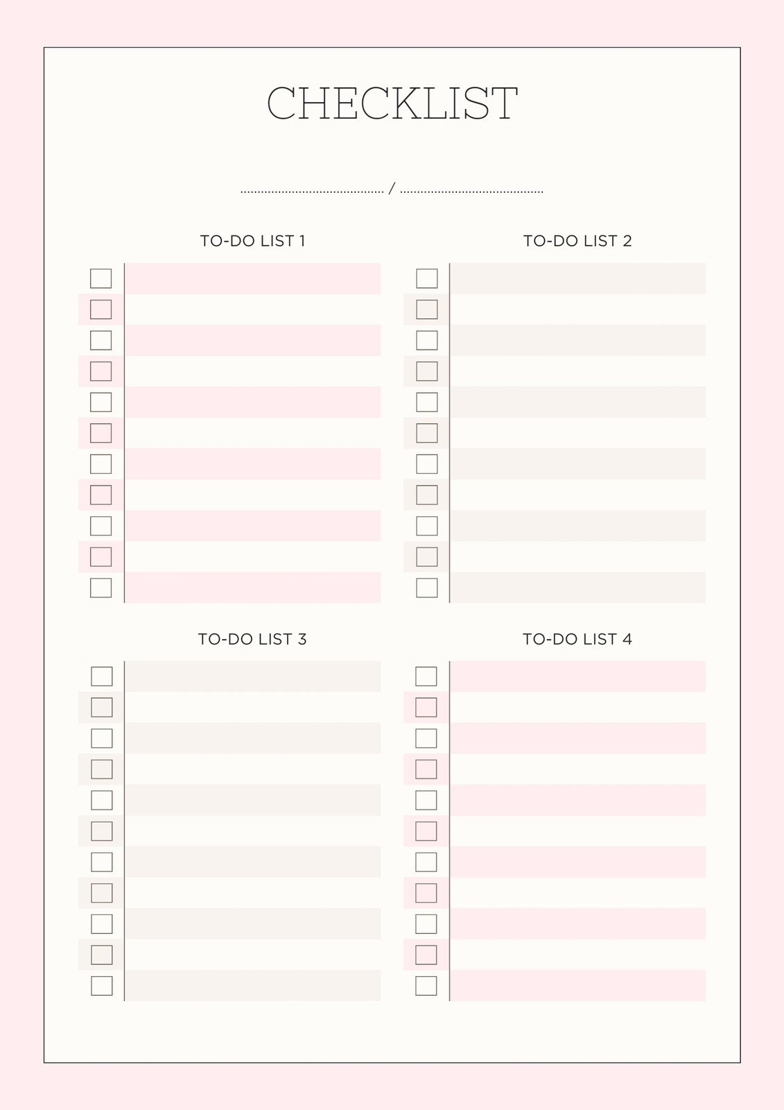 Free And Customizable To Do List Templates Free And Customizable To Do List Templates