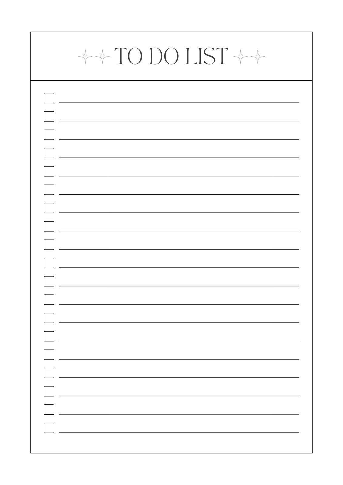 Free And Customizable To Do List Templates
