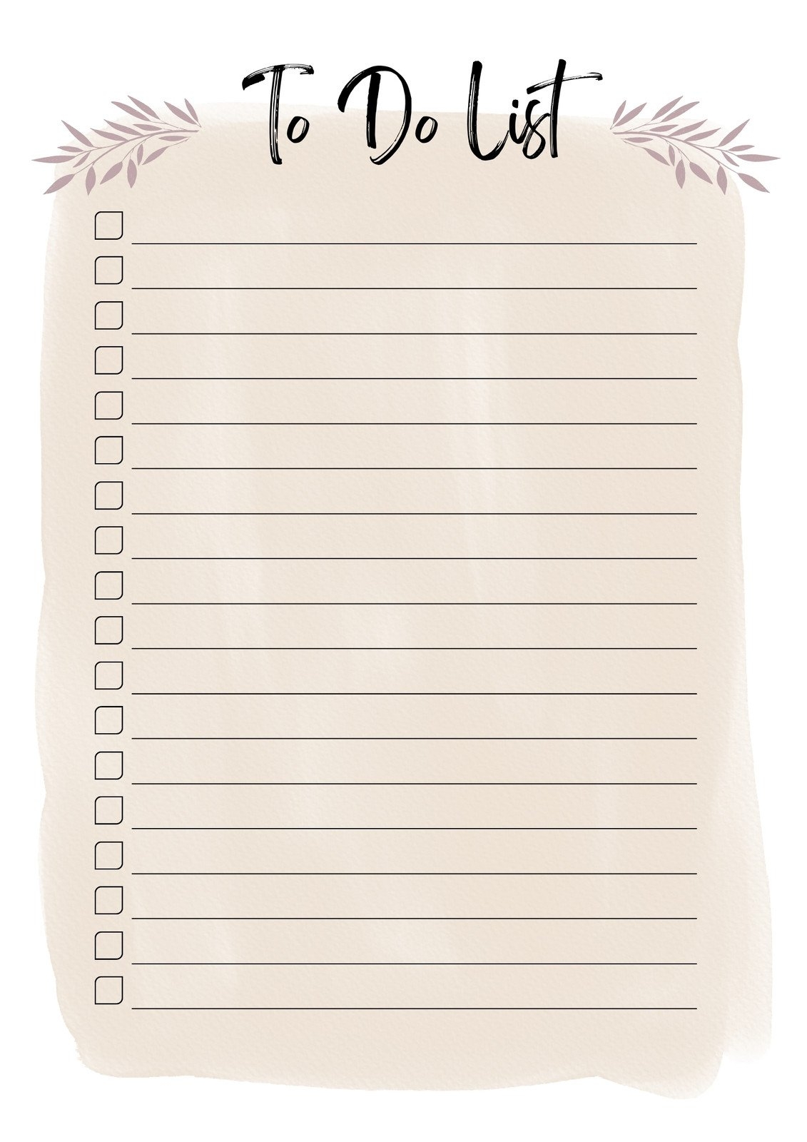 To Do Lists Templates Printable Free