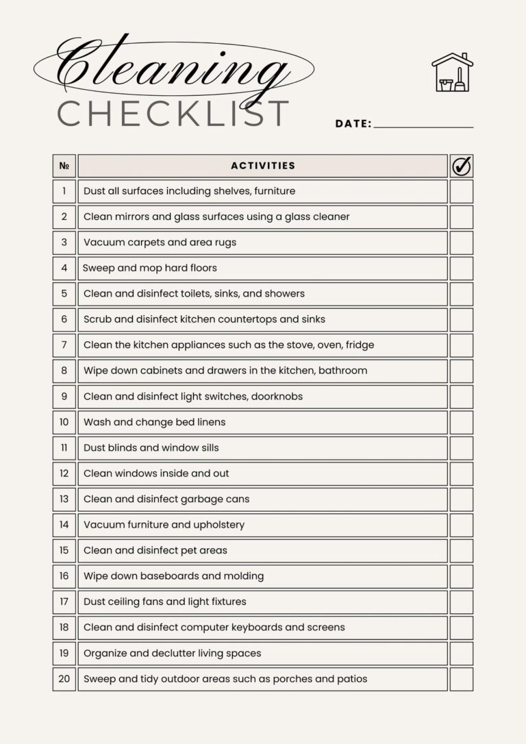 Free Custom Downloadable Checklist Templates Canva