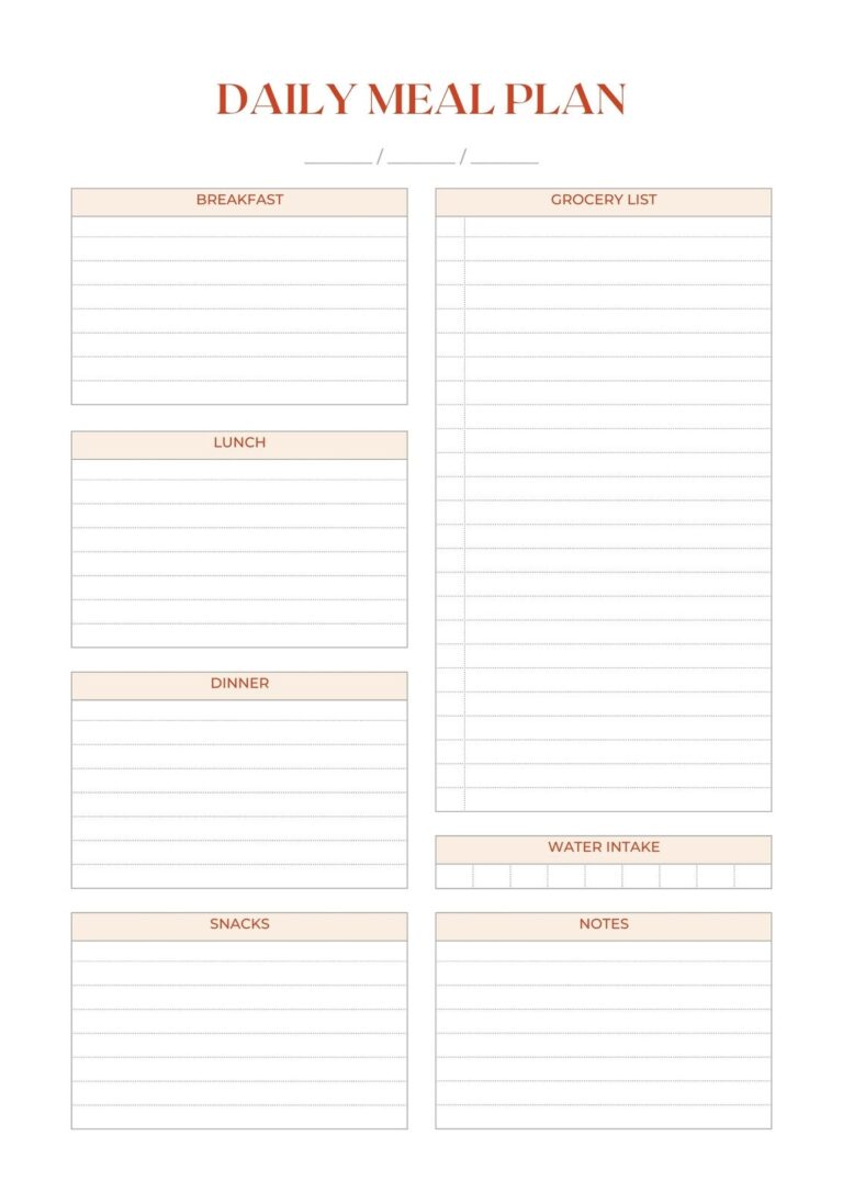 Free Customizable Meal Planner Menu Templates Canva
