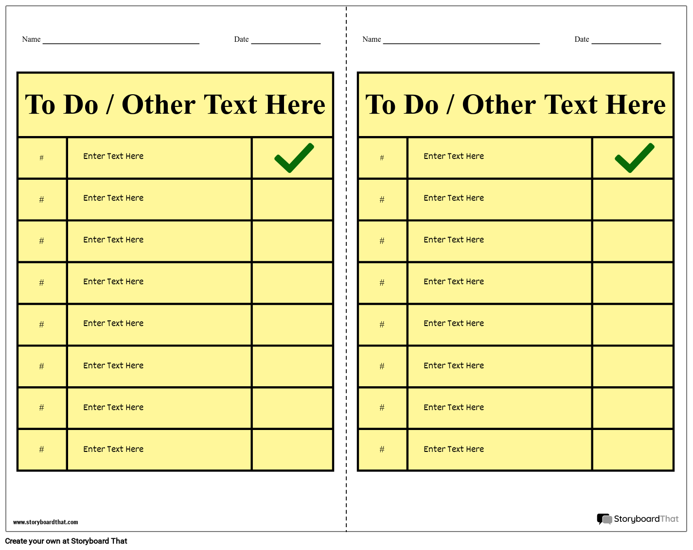 Free Downloadable Checklist Template Checklist Maker
