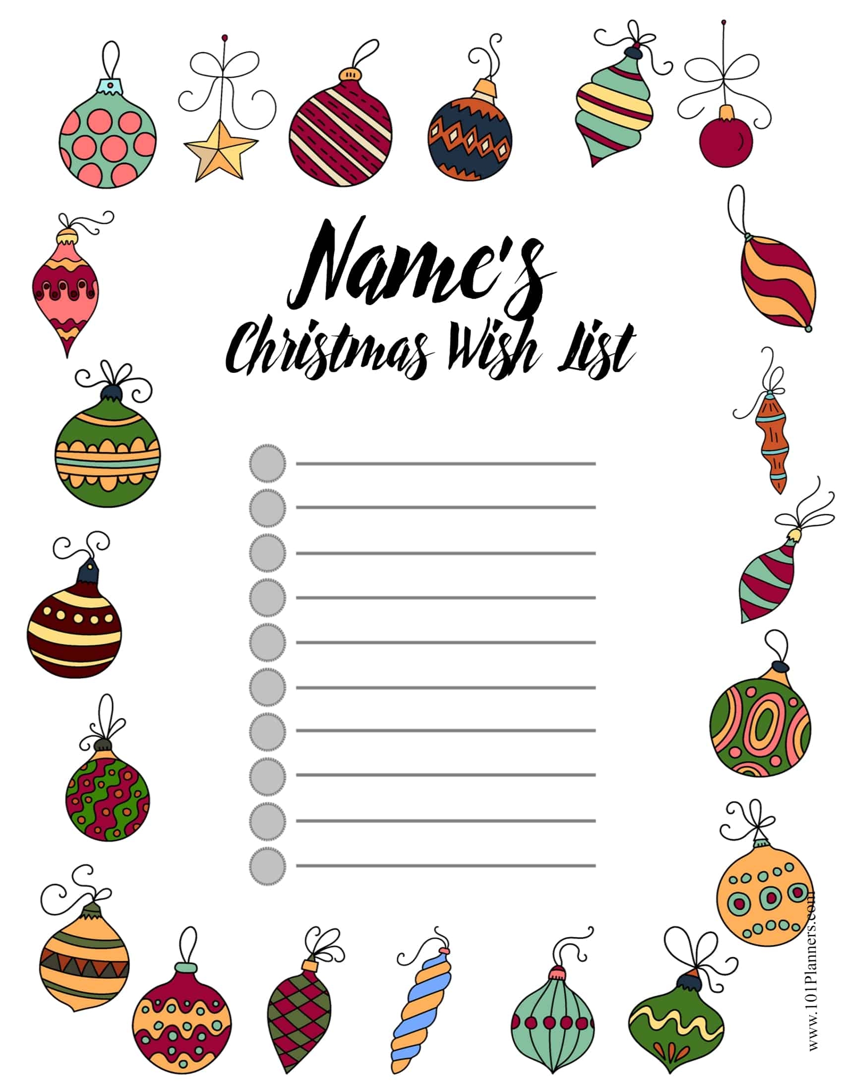 Free Editable Secret Santa Form Template