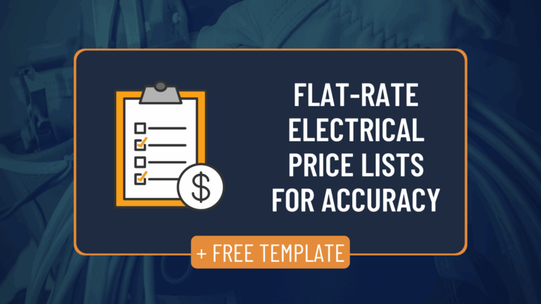 Free Flat Rate Electrical Price List Template Create Fast 
