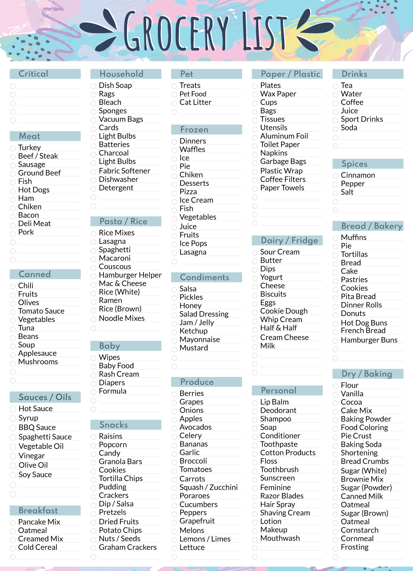 Free Grocery List Google Docs Templates Gdoc io Free Grocery List Google Docs Templates Gdoc io