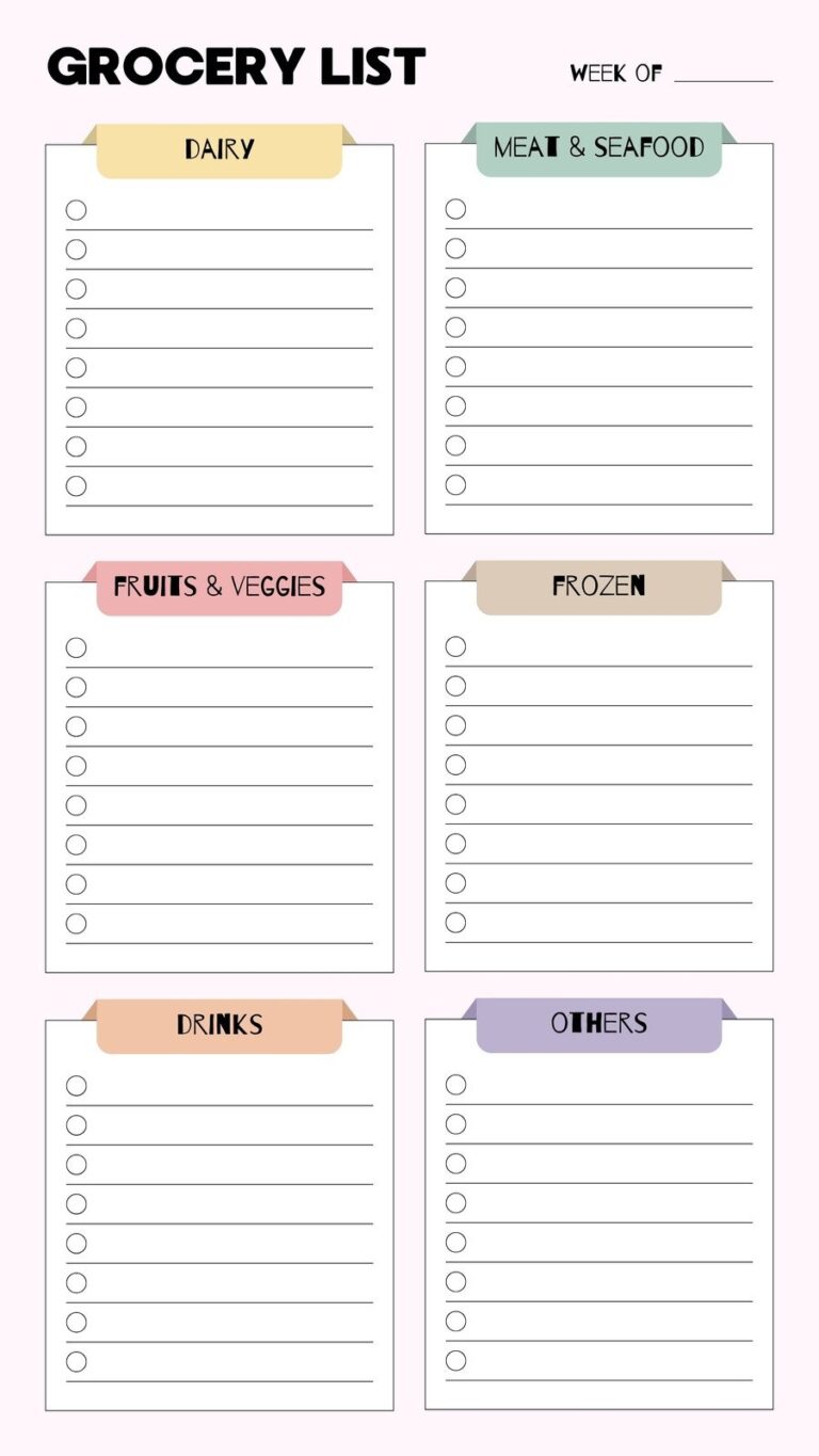 Free List Templates That You Can Customize And Print Canva