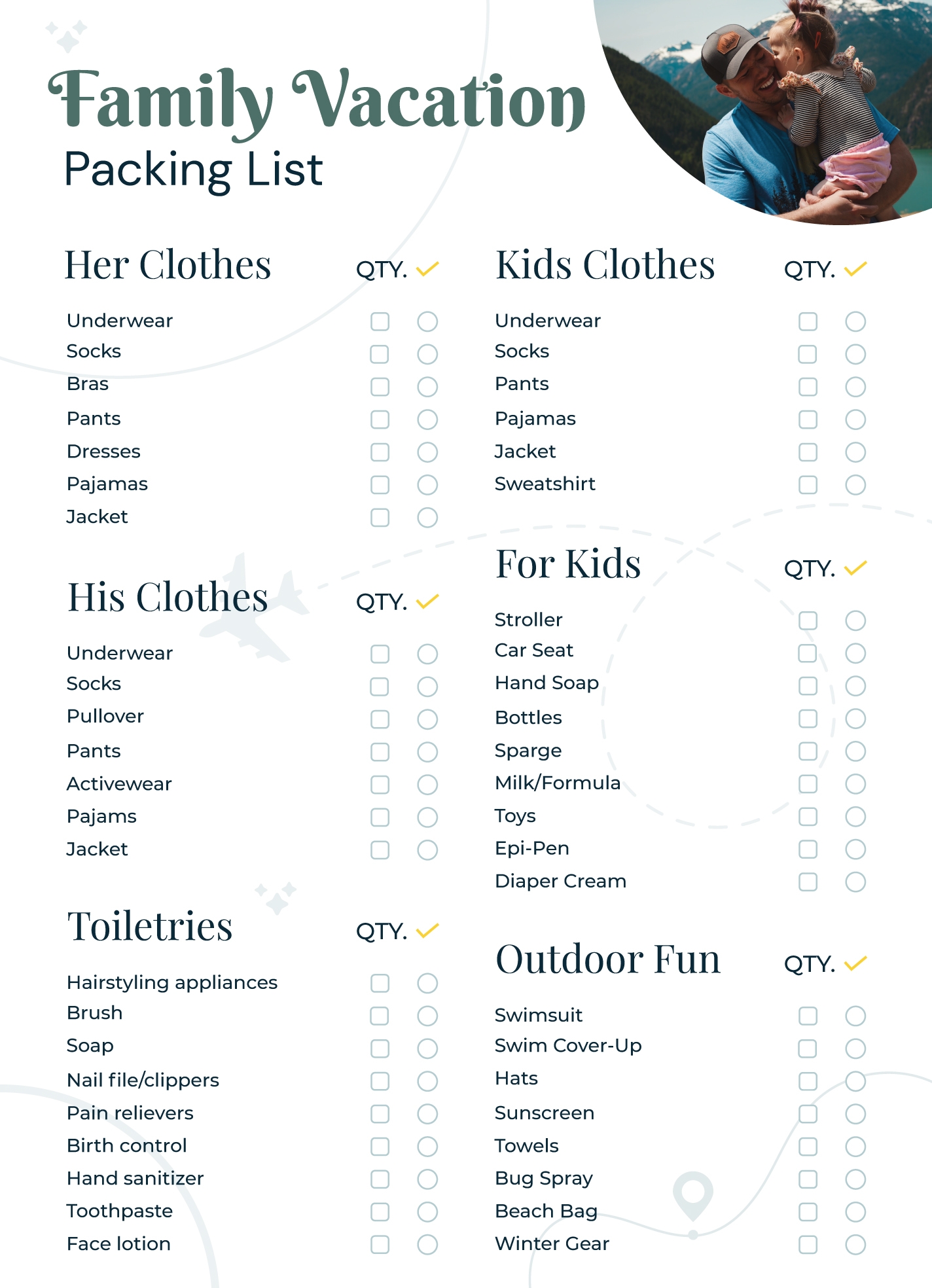 Free Packing List Google Docs Templates Gdoc io