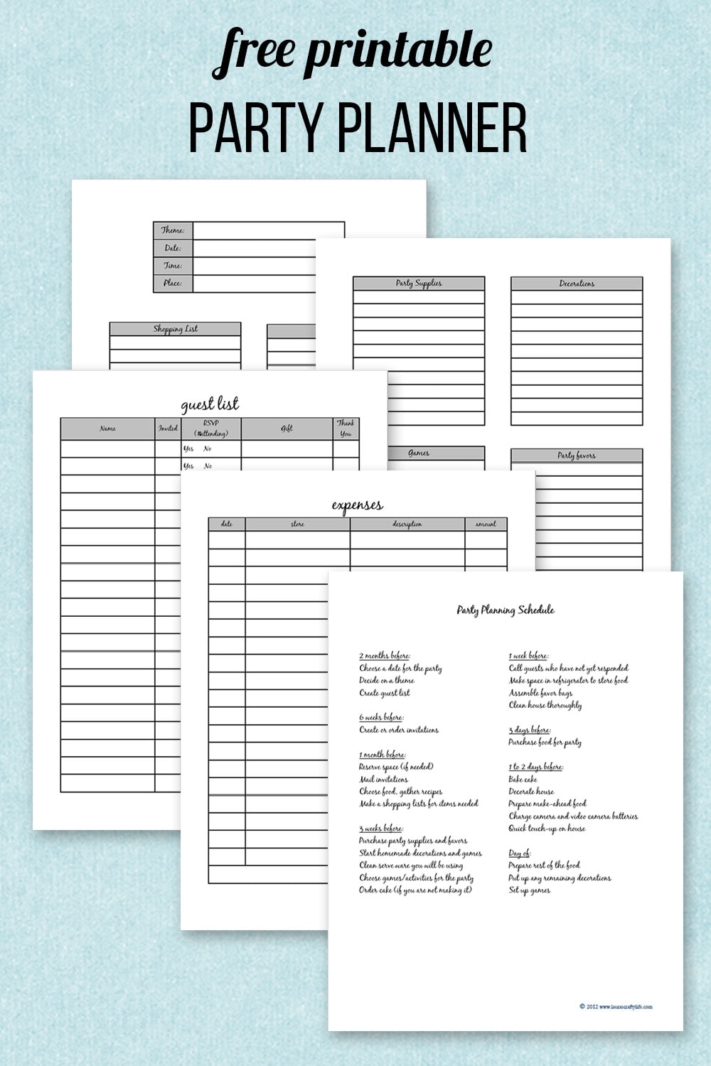 Party Planning To Do List Template