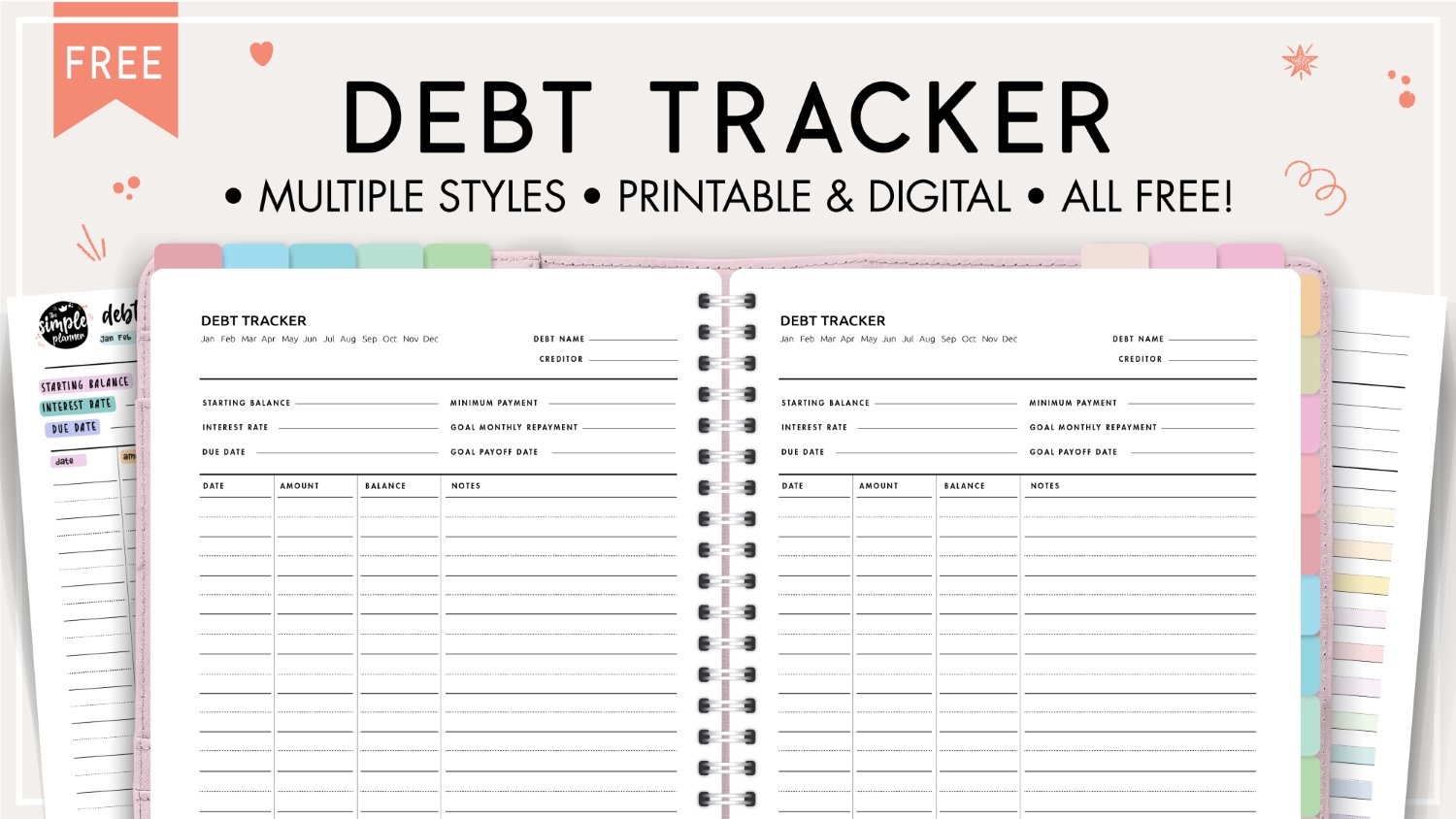 Debt List Template