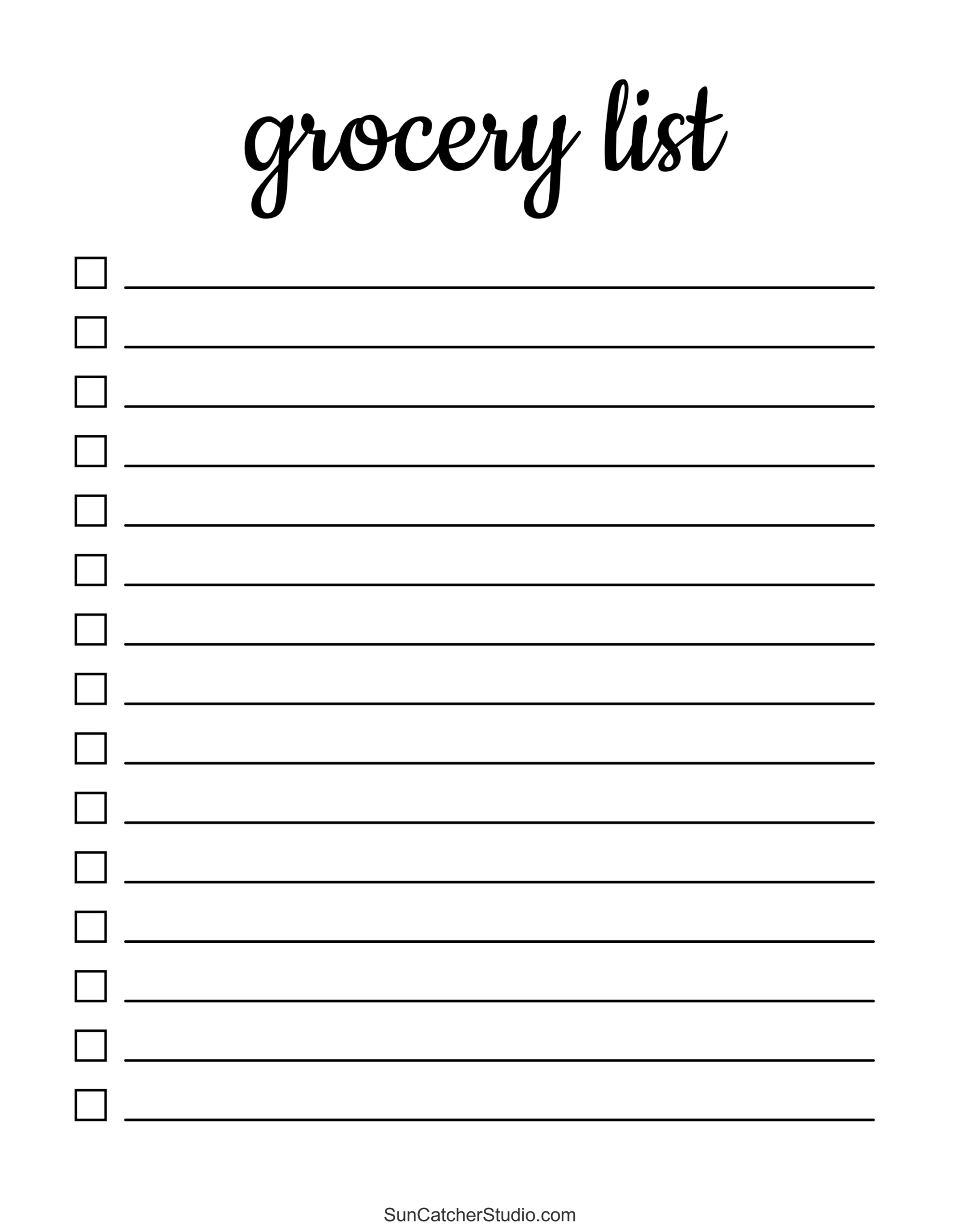 Free Printable Grocery List Templates PDF Shopping Lists Free Printables Monograms Design Tools Patterns U0026 DIY Projects Free Printable Grocery List Templates PDF Shopping Lists Free Printables Monograms Design Tools Patterns U0026 DIY Projects