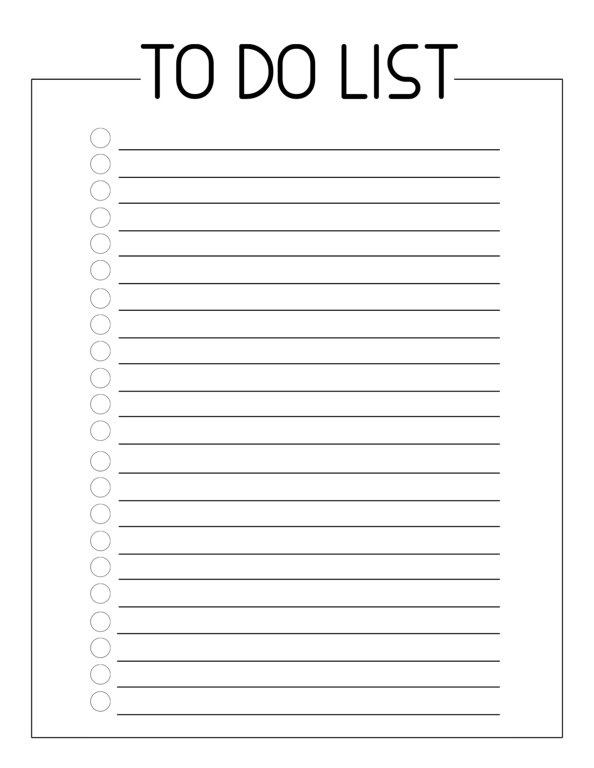 Free Printable To Do Checklist Template Paper Trail Design Free Printable To Do Checklist Template Paper Trail Design