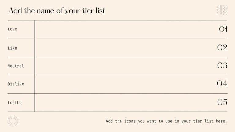 Free Tier List Templates You Can Customize Canva