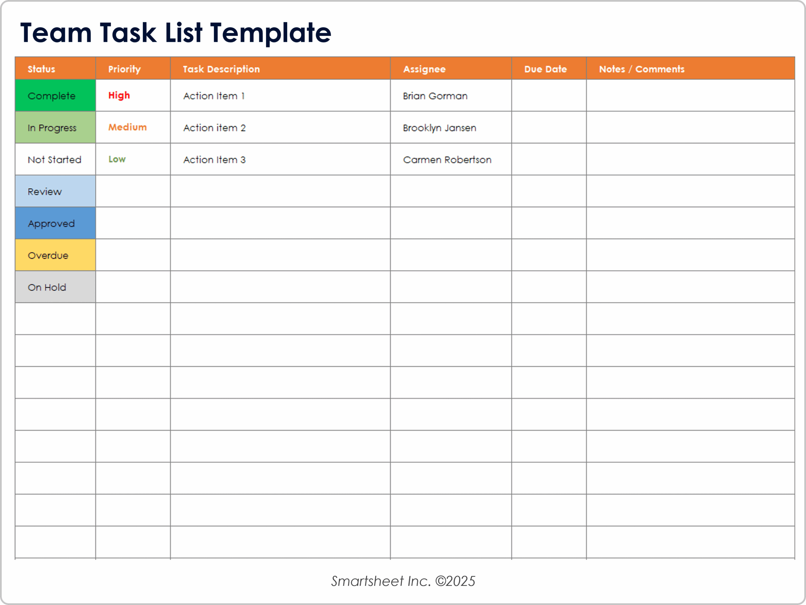 Free To Do Lists U0026 Task Tracker Templates